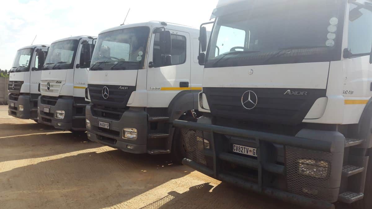 Benz trucks for reliable freight and logistics solutions.
