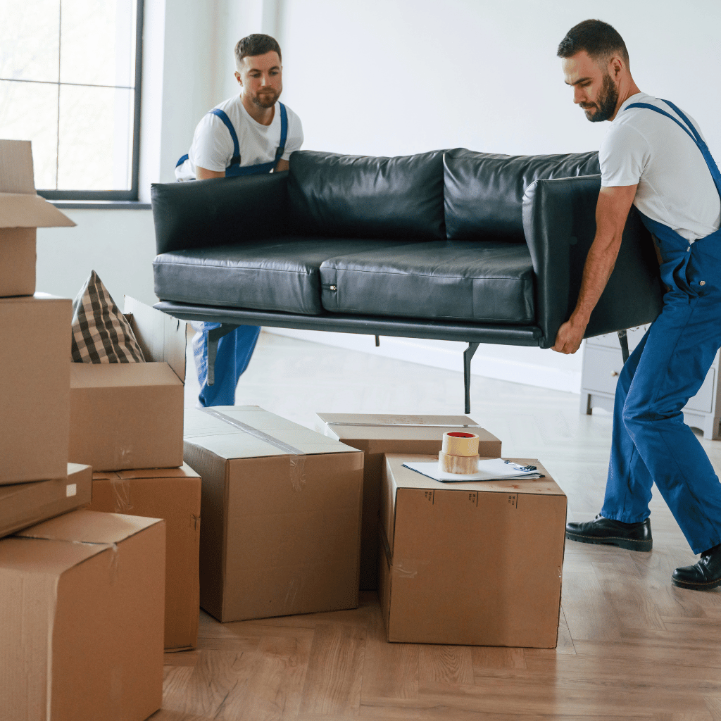 home furniture removals South Africa professional movers loading household furniture truck