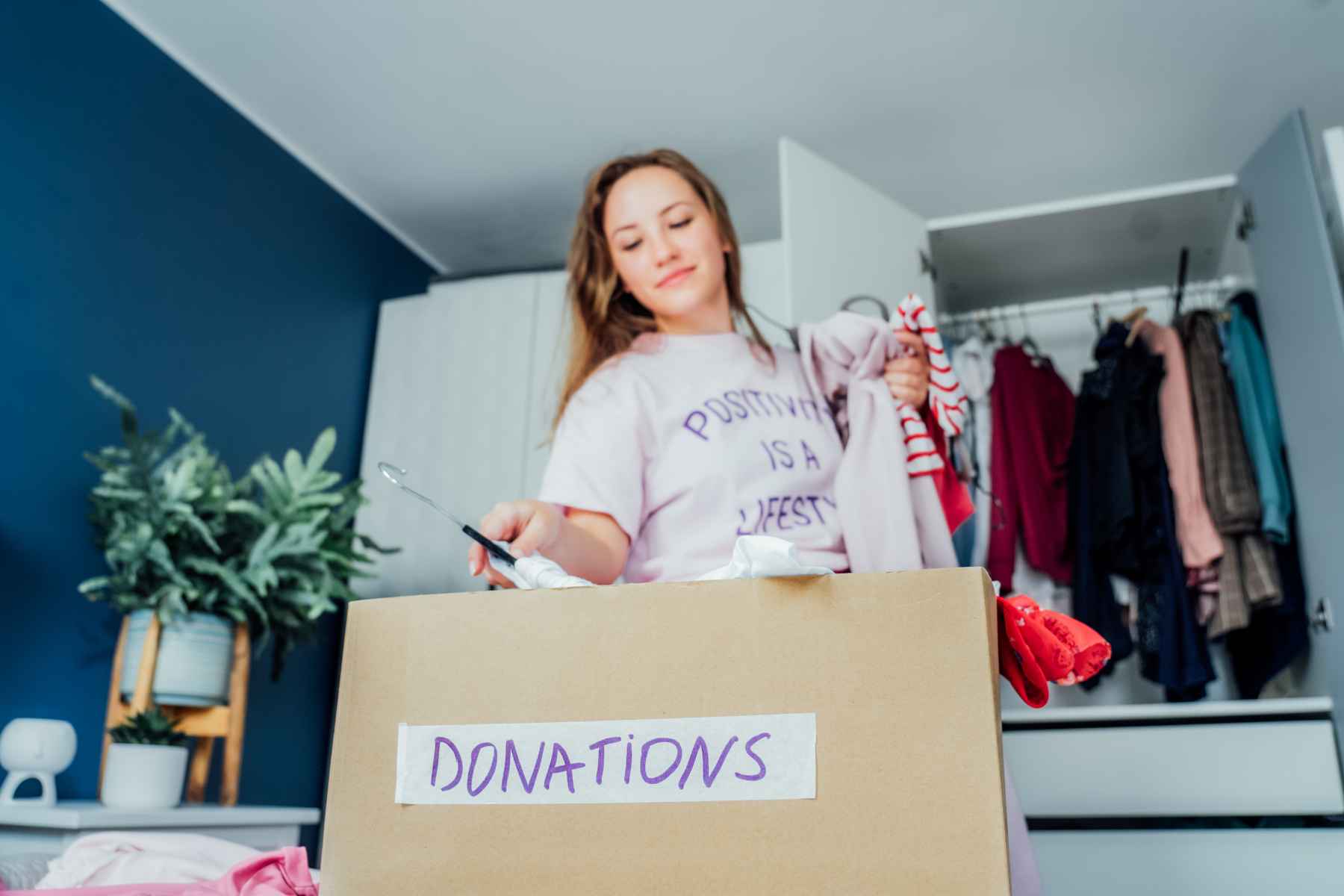 Recycle, Donate, or Remove furniture and clothing when moving